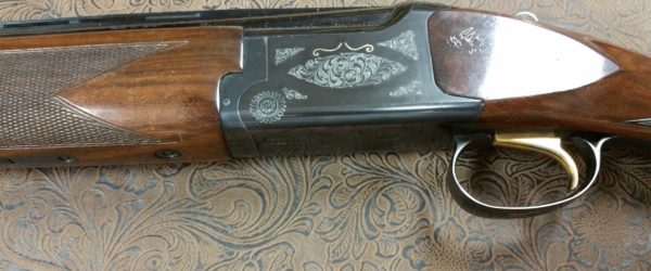 Hand Engraved Browning Citori Gold Inlay by Jeff Loehr